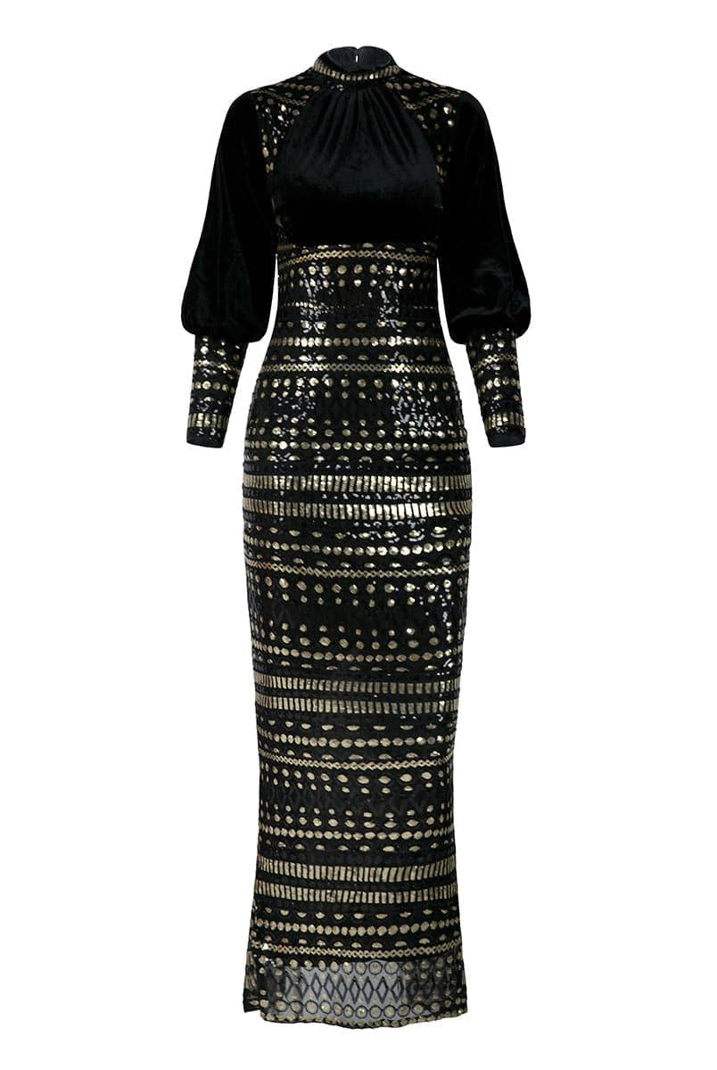 Bishop Sleeve Vintage Dress XJ1779 - MISS ORD