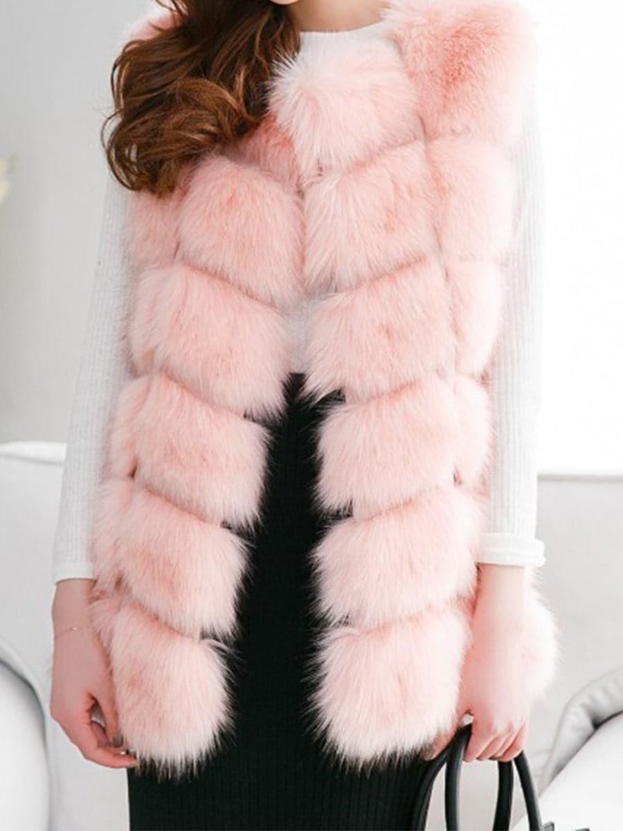 Faux Fur Vest MSF006 - MISS ORD