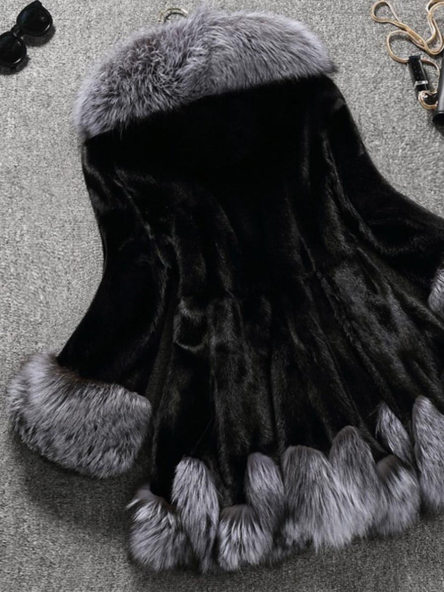 Fox Fur Vest Faux Mink Coat MSF005 - MISS ORD