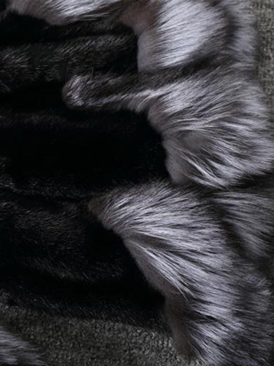 Fox Fur Vest Faux Mink Coat MSF005 - MISS ORD