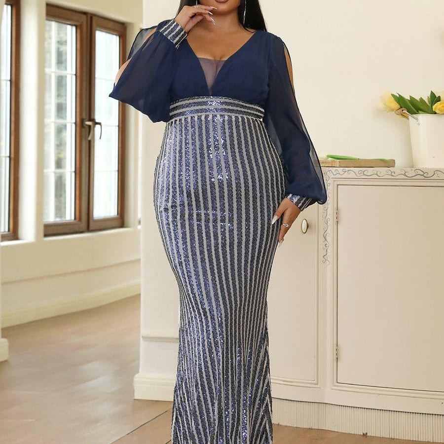 Mermaid Cutout Prom Dress XH2075 - MISS ORD