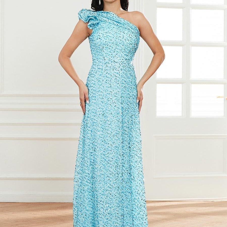 One Shoulder Prom Dress XJ913 - MISS ORD