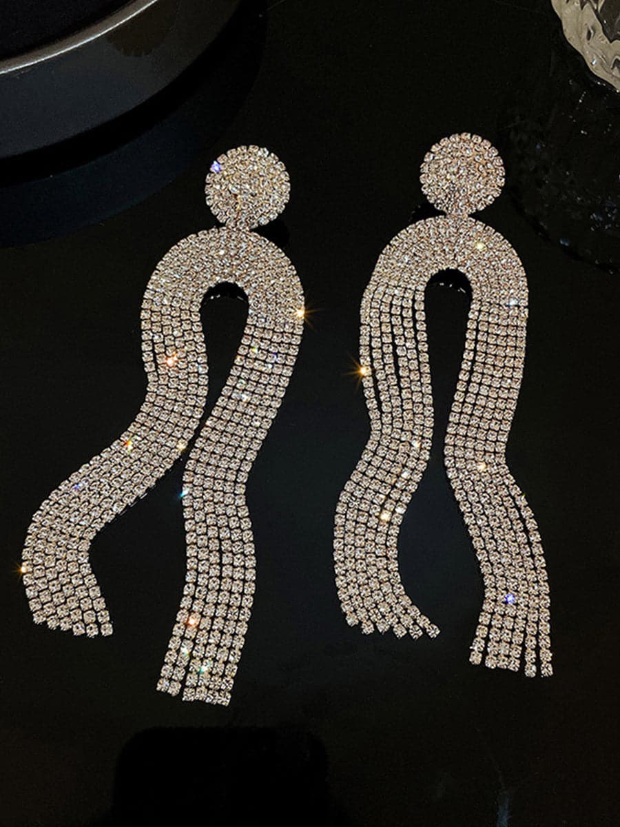 Geometric U-shaped Earrings MSE033105