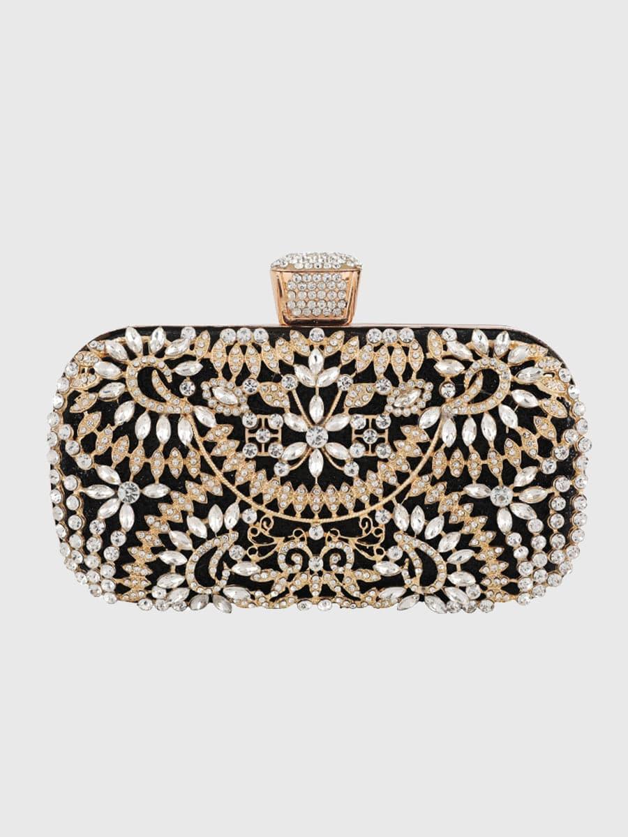 Inlay Rhinestone Dinner Clutch Bag MNBF013 - MISS ORD