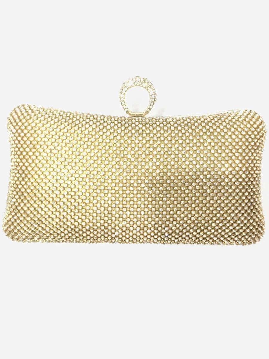 Shiny Inlay Stone Ring Banquet Party Clutch Bags MNBF061 - MISS ORD