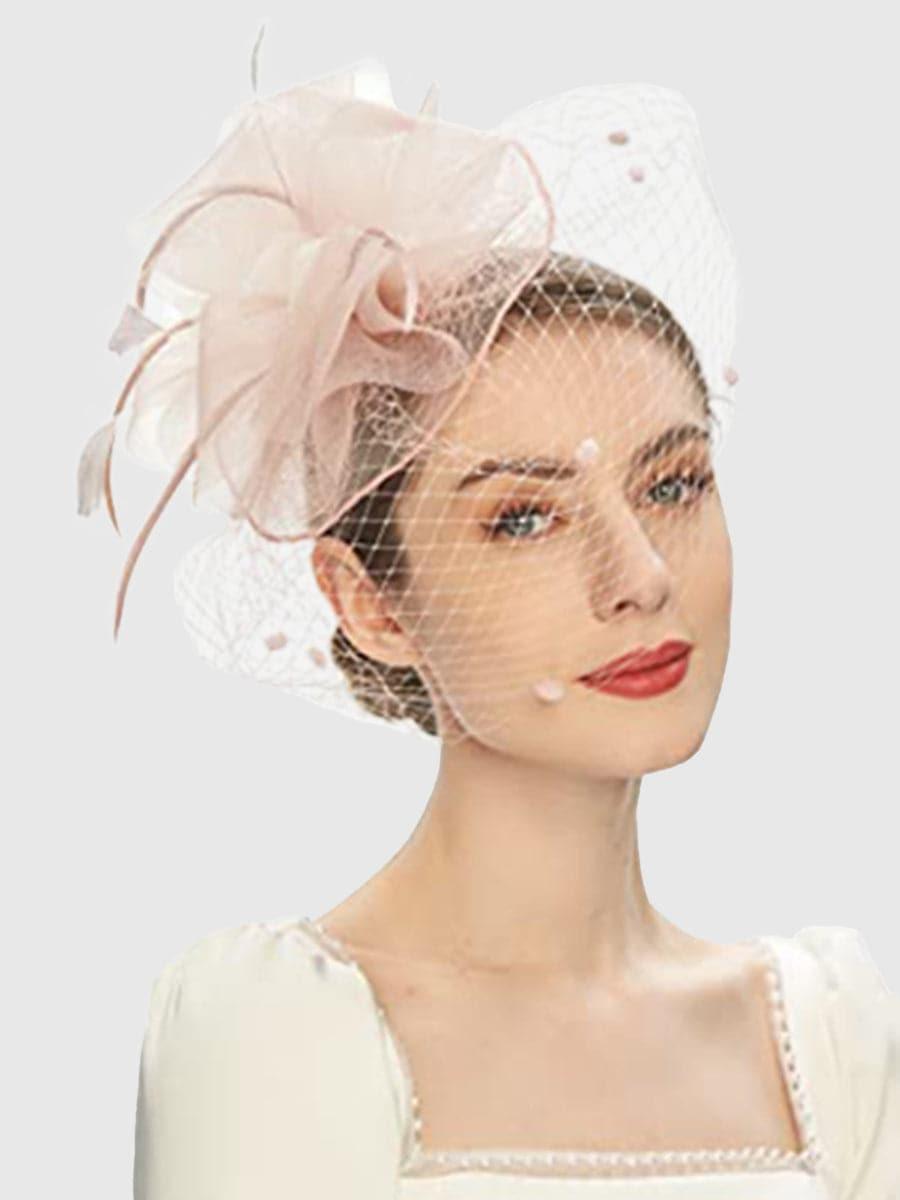 Pretty Net Yarn Headwear Veil Tea Party Dress Hats MTS0011 - MISS ORD