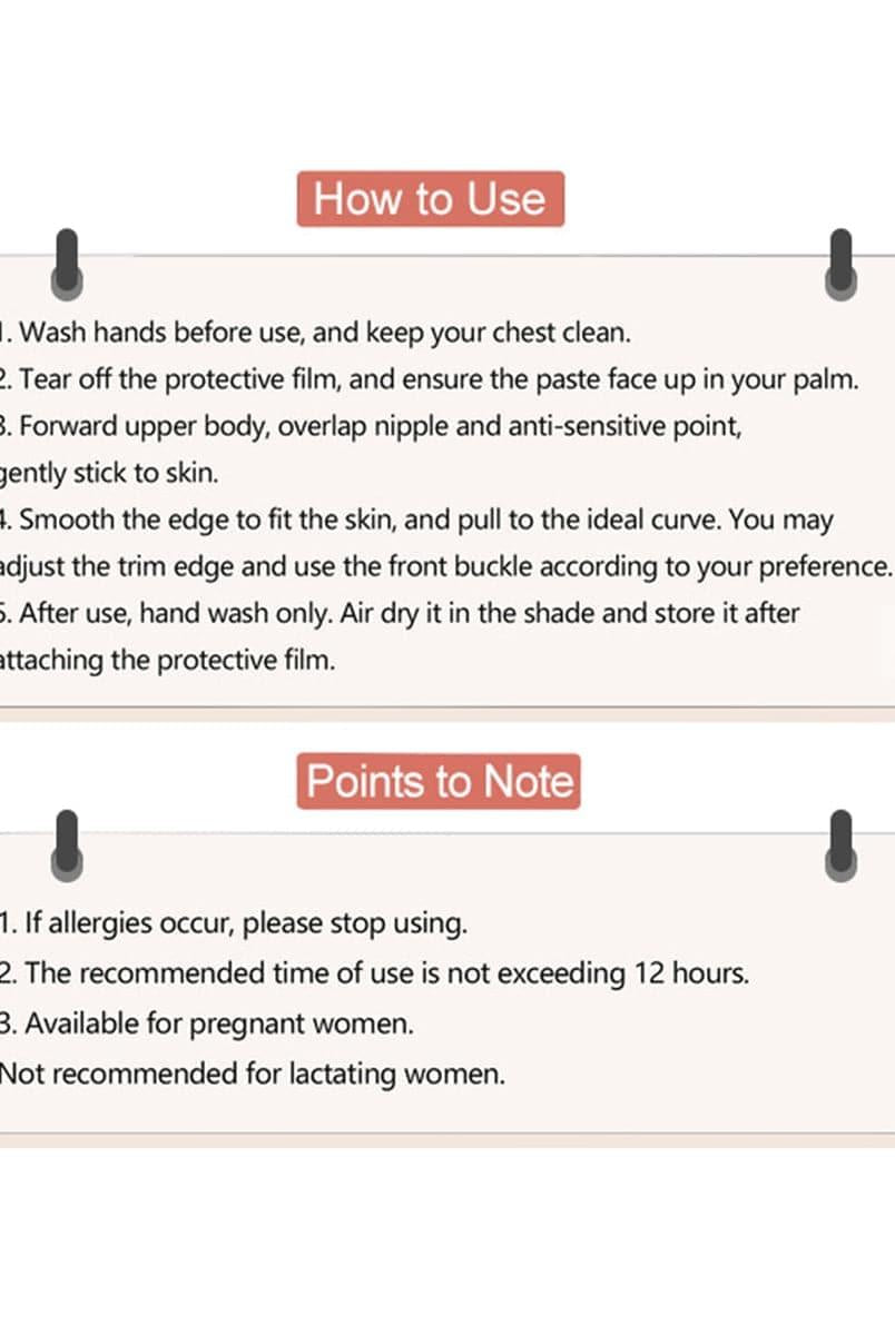 Rabbit Ears Lift Breast Bridal Backless Bra Nipple Covers MNY10010 - MISS ORD