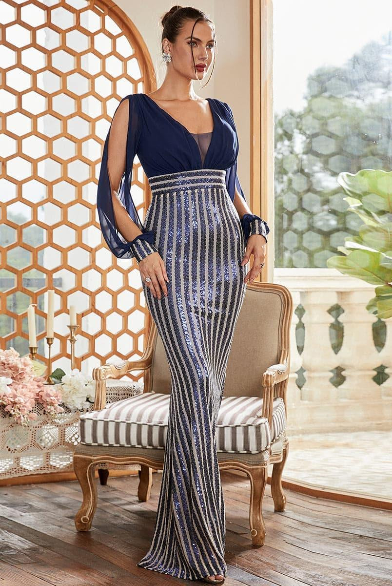 Mermaid Cutout Prom Dress XH2075 - MISS ORD