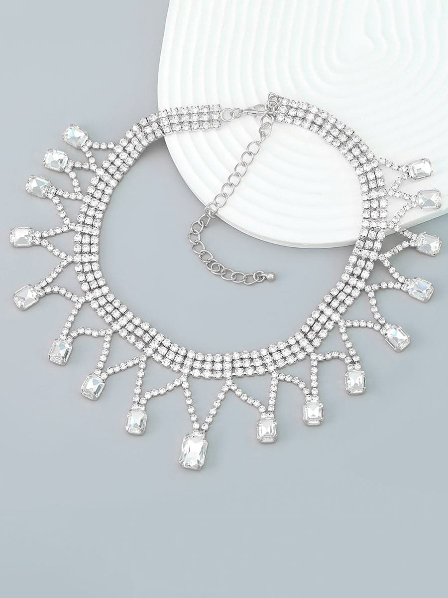 Glamorous Crystal Rhinestone Necklace MSE00135 MISS ORD
