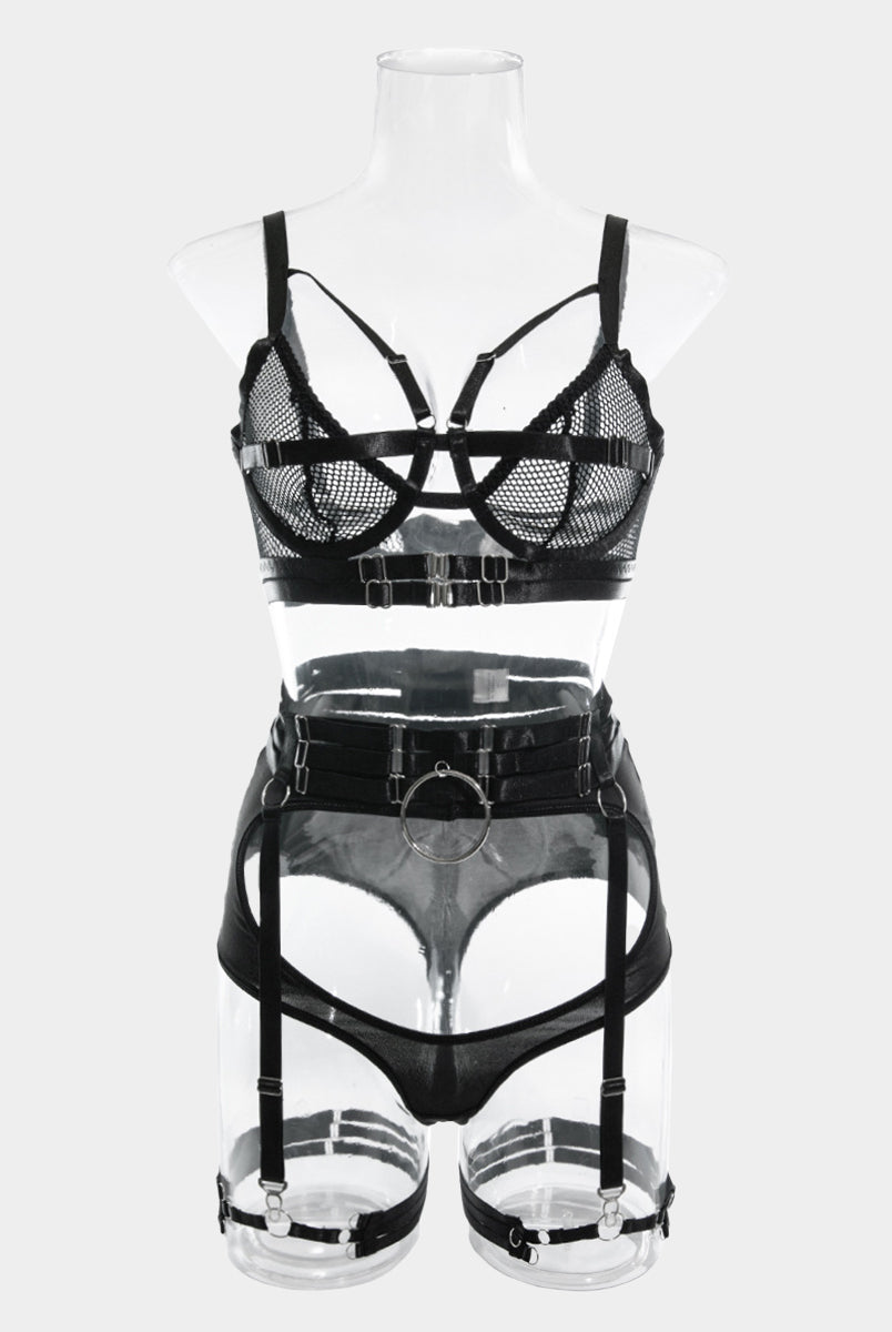 Hollow Strapped Sexy Lingerie Set MSL031
