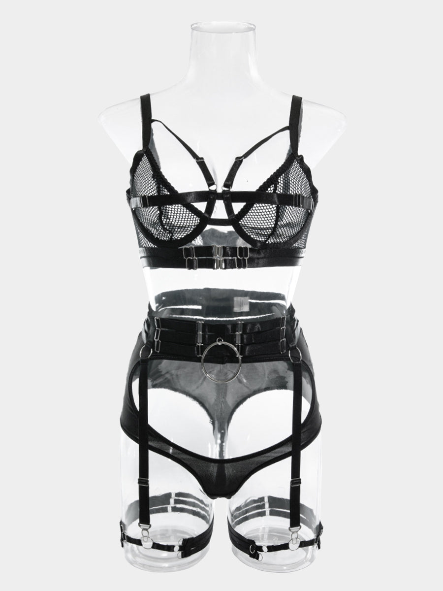 Hollow Strapped Sexy Lingerie Set MSL031