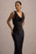Elegant Cowl Neck Satin Mermaid Formal Evening Dress