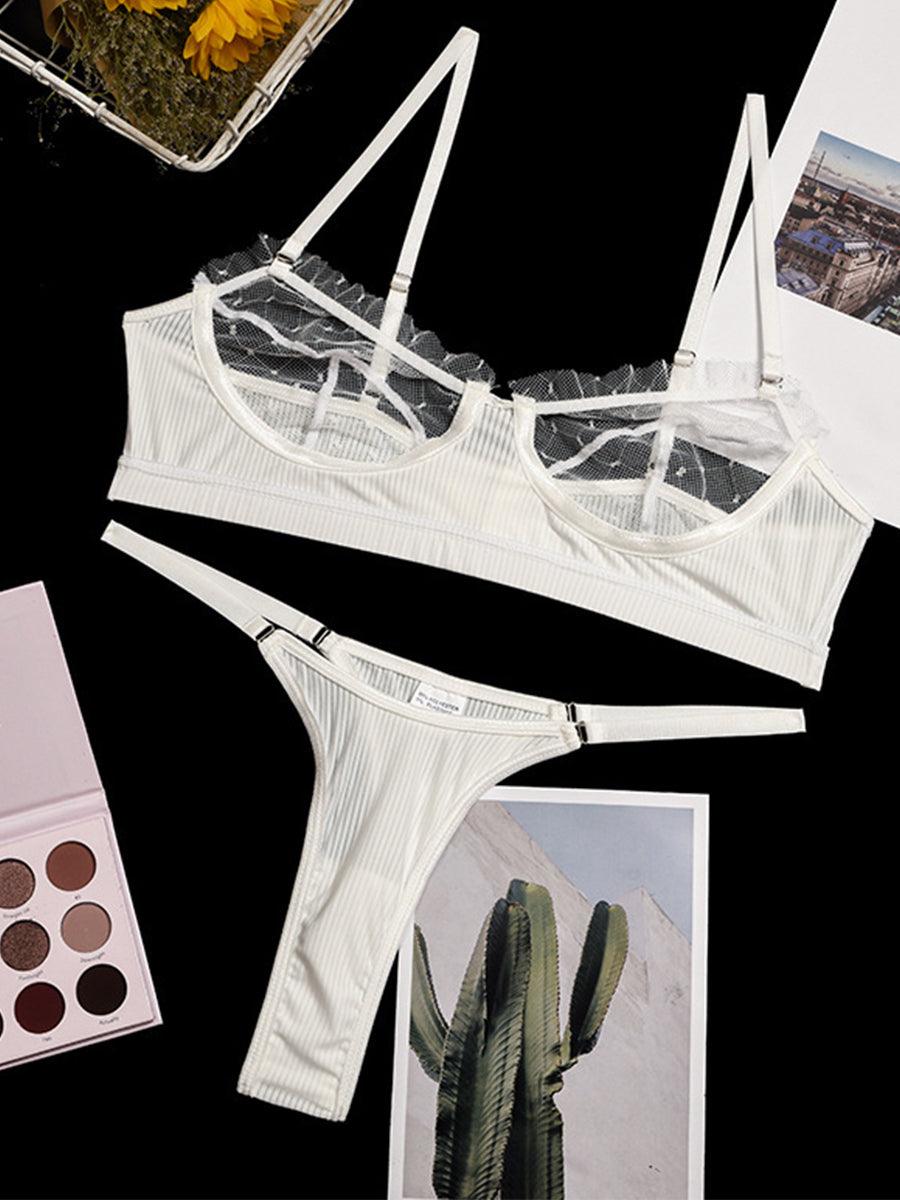Lace Underwire Mesh Sexy Lingerie Set MSL044 - MISS ORD