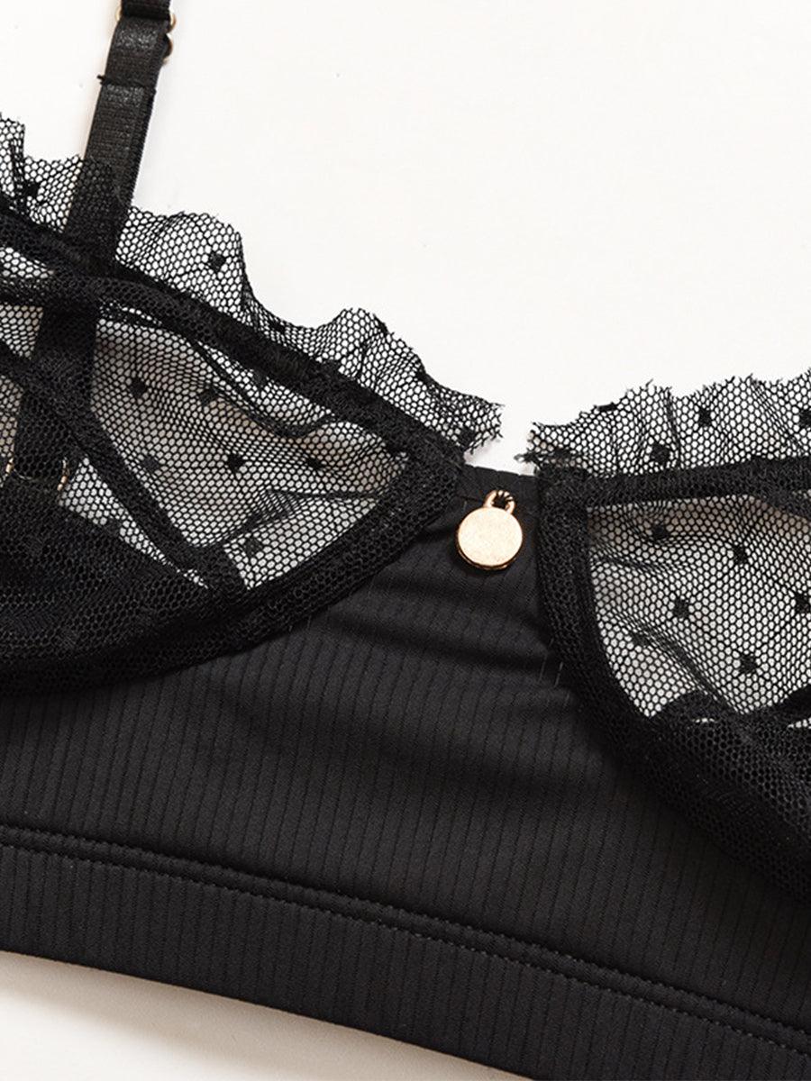Lace Underwire Mesh Sexy Lingerie Set MSL044 - MISS ORD