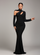 Sexy Cut-out Black Mermaid Evening Dress RH30715