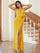 Double V Split Sequin Prom Dress XH2409 - MISS ORD