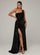 One-Shoulder-Abschlussballkleid mit Pailletteneinsatz und Schlitz am Oberschenkel XH2356