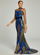 One Shoulder Stand Collar Sequin Mermaid Evening Dress RD50209