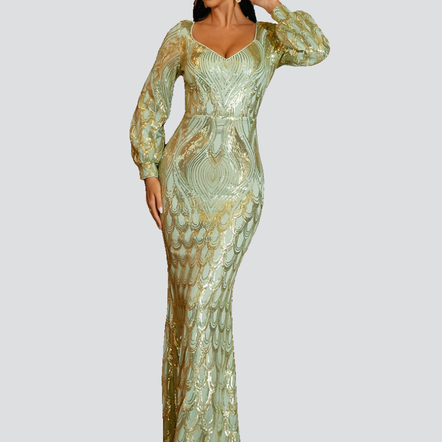 Mermaid Sequin Prom Dress XJ2840