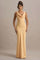 Elegant Cowl Neck Satin Mermaid Formal Evening Dress