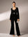 Long Sleeve V Neck Sequin Jumpsuit GM00622 - MISS ORD
