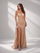 Strapless Sequin Cutout Ruched Mermaid Evening Dress