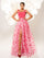 Appliqued Pink Camisole Floral Tulle Dress GM00142