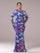 Plus Crew Neck Floral Sequin Dress PRJ10987 - MISS ORD