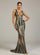 Tiefgrünes Ballkleid M0449