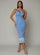One Shoulder Fringed Midi Dress M02182 - MISS ORD