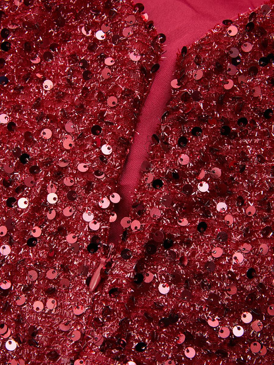 Crew Neck Mermaid Evening Dress XJ2142 - MISS ORD