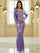 Formal Long Sleeve Sequin Purple Evening Dress XJ1573 - MISS ORD