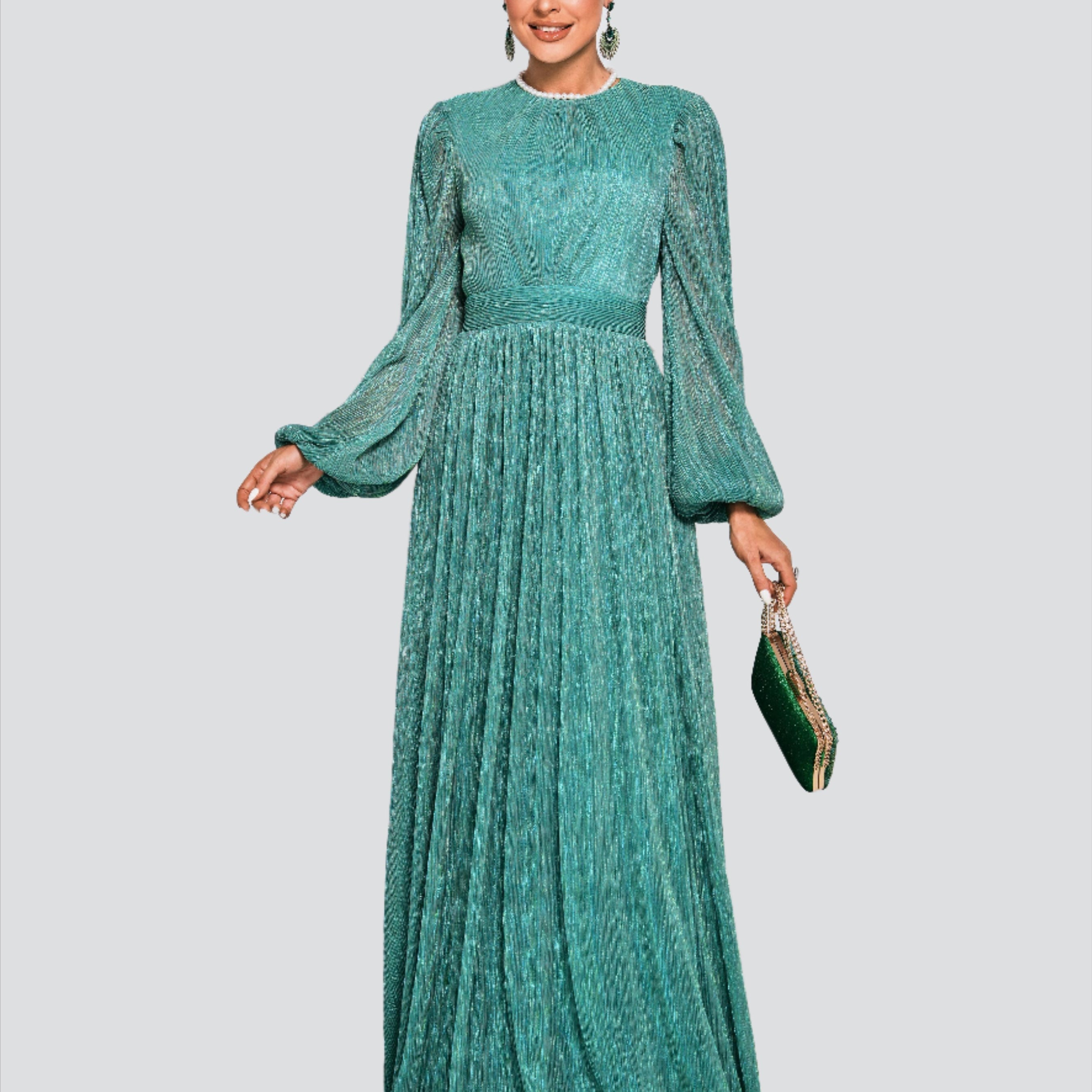 Lantern Sleeve A-line Elegant Dress RM21206
