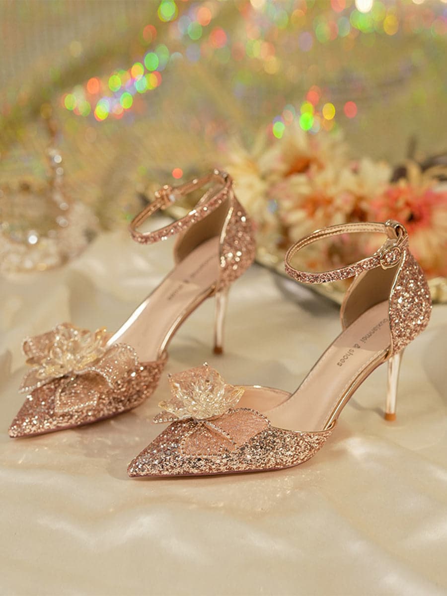 Crystal Bow Pumps MHE1064