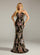 Strapless Floral Sequin Mermaid Evening Dress DH80397