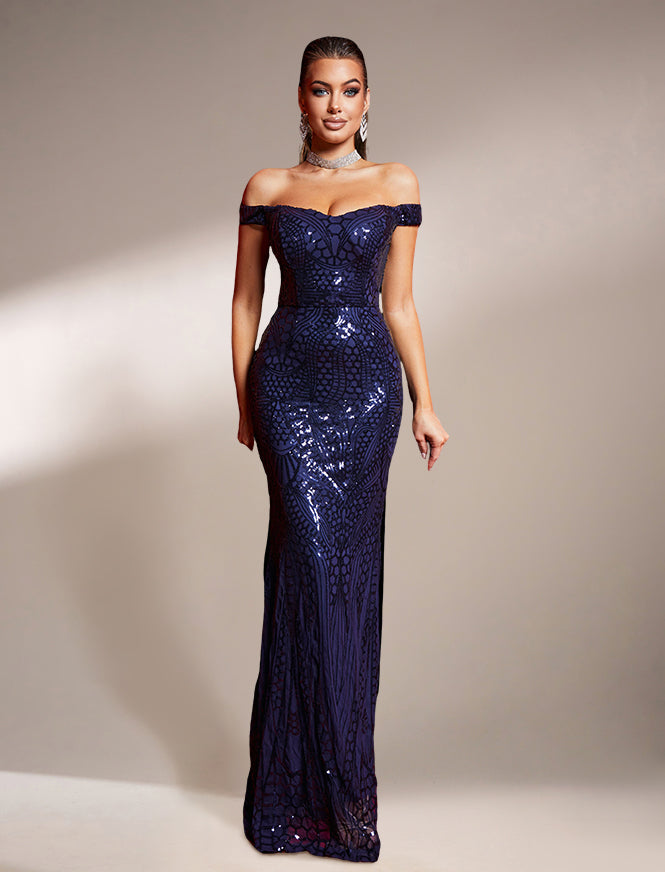 Off Shoulder Evening Dress FT4912