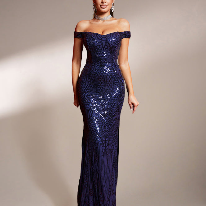Missord Off Shoulder Evening Dress FT4912 Online Sale MISS ORD Missord Off Shoulder Evening Dress FT4912 Online Sale MISS ORD