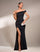 Elegant One Shoulder Ruched High Slit Prom Dress GM90179