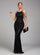 Black Fringed Sequin Backless Cocktail Dress GM90184