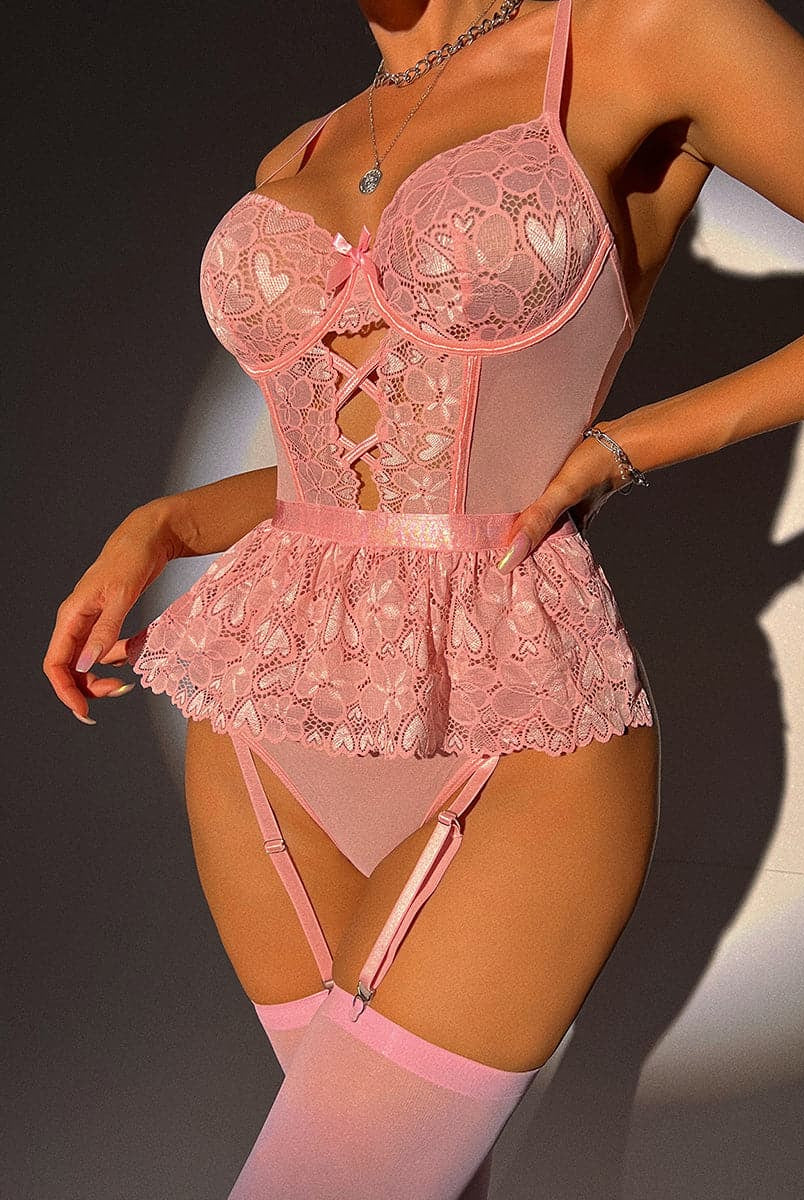 Lace See through Lingerie Teddy MSS10022
