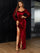 Wickel-Sweatheart-figurbetontes schwarzes Ballkleid aus Samt M01098