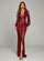 V-neck Split Sequin Wedding Guest Dress M01207 - MISS ORD