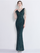 Sleeveless Beads Chain Sequin V-neck Evening Dress M01873