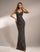V-Neck Backless Sequin Prom Dress M01950