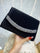Black Velvet Crystal Wave Clutch MNBF132