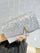 V-Shaped Metal Glitter Clutch MNBF135