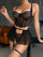 Corset Mesh See-through Sexy Lingerie Set MSL089