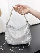 Mini Faux Pearl Decor Shoulder Bag MNBF097