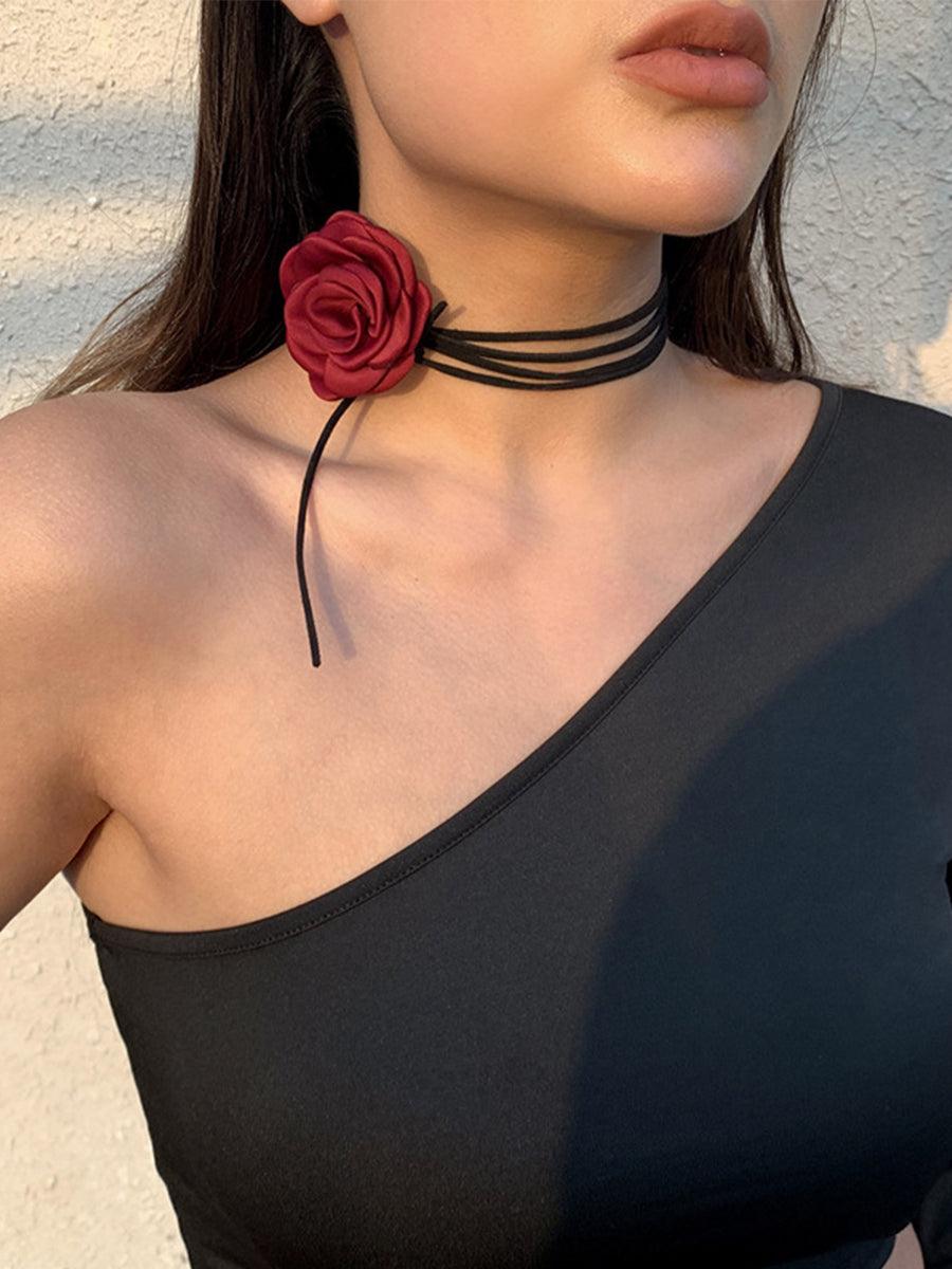 Sweet Free Knotted Camellia Necklace MSN20002 - MISS ORD