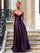 Spaghetti V Neck Satin Flowy Maxi Dress